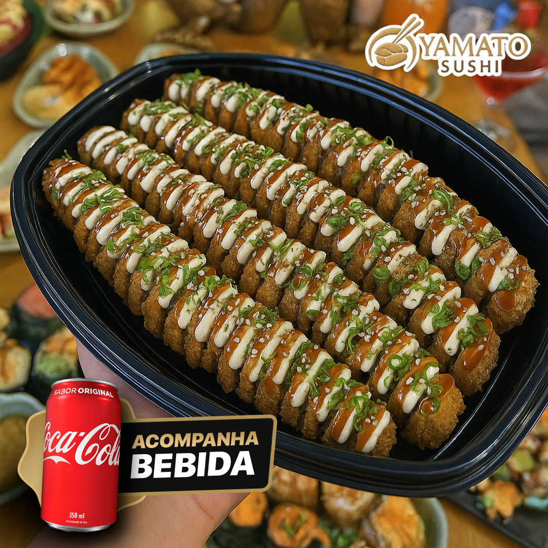 Barca de Hot Rolls + 2 Coca-Colas